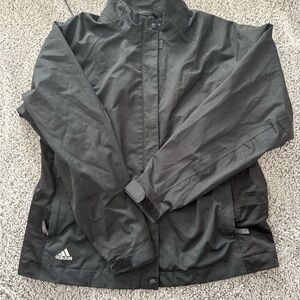 Adidas Black Lightweight Jacket, medium. Like new!